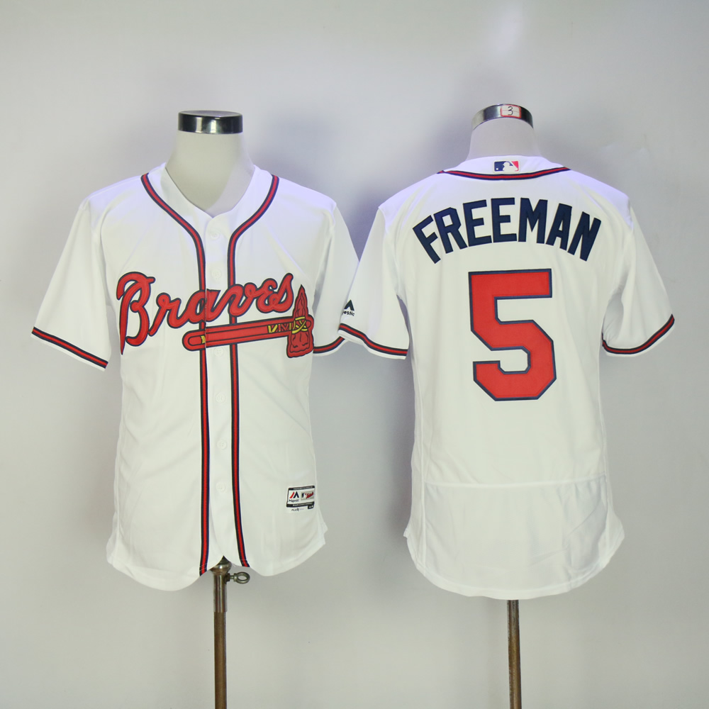 Men Atlanta Braves #5 Freeman White MLB Jerseys->youth mlb jersey->Youth Jersey